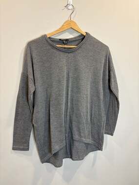 ABBY TOP, Crew-neck back flared T-shirt, Made in Japan